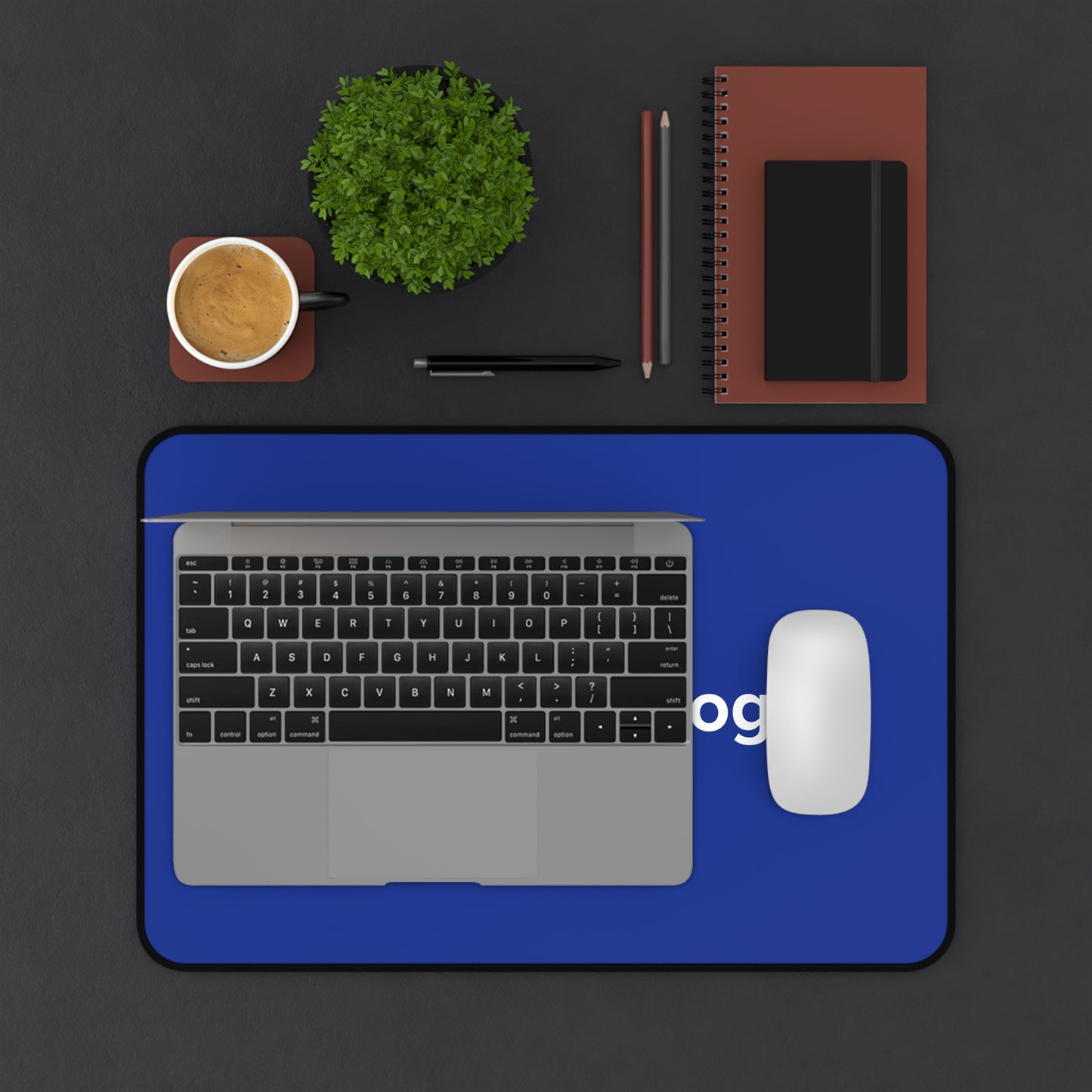 InfluenceLogic Blue Desk Mat