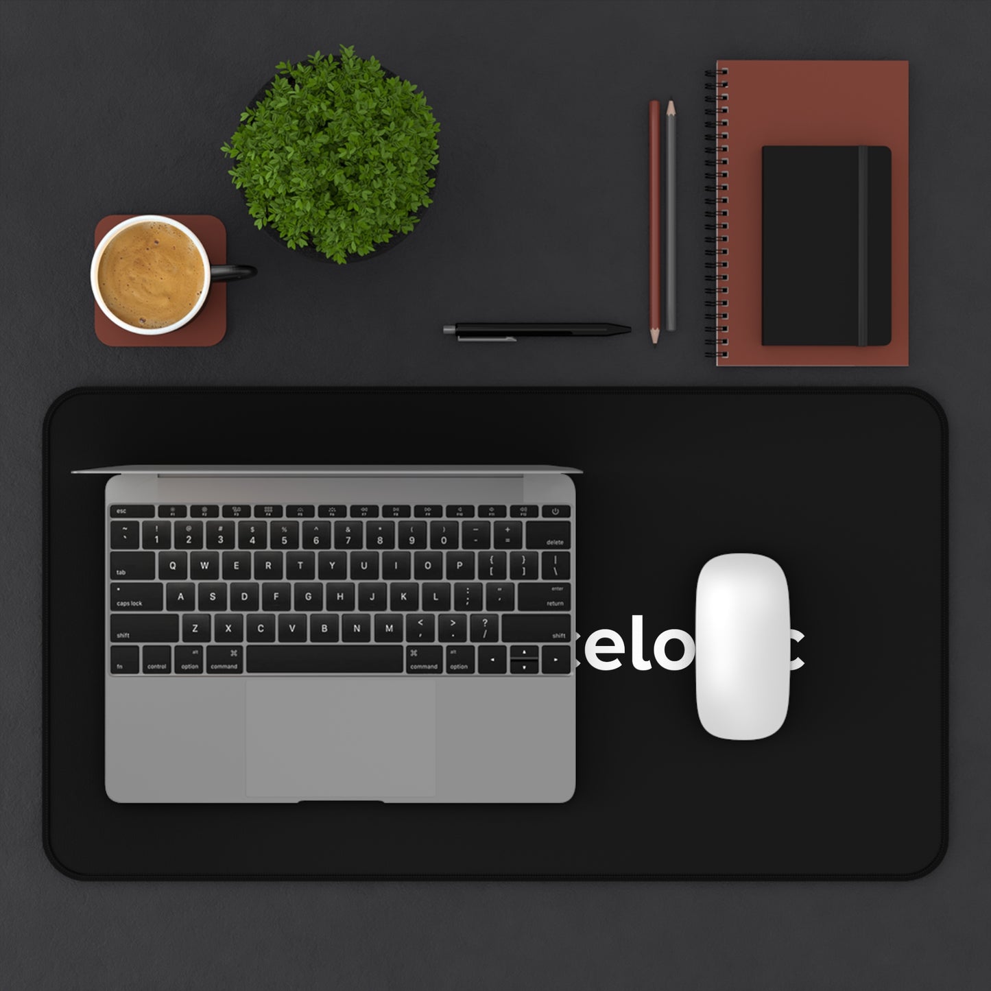 InfluenceLogic Black Desk Mat