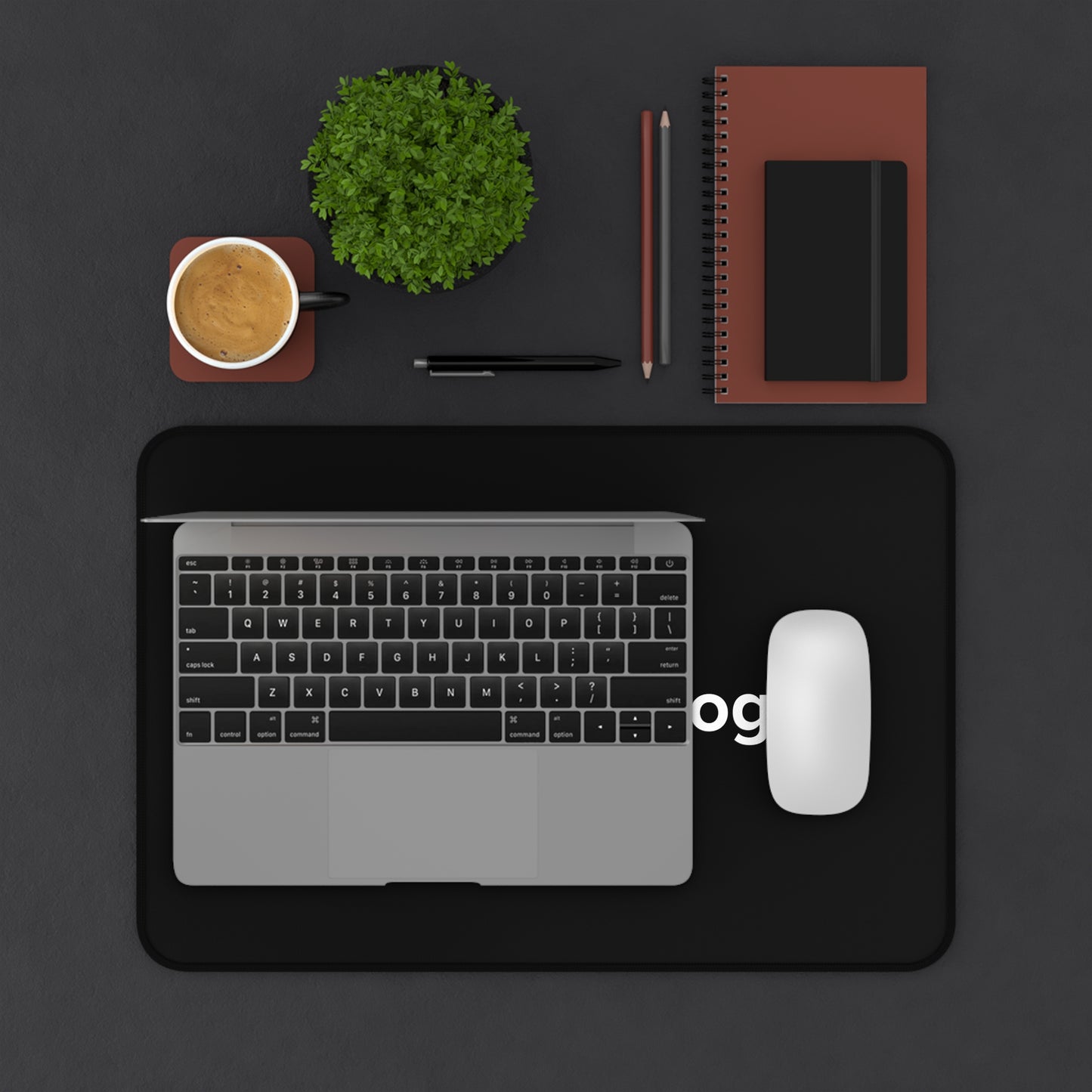 InfluenceLogic Black Desk Mat