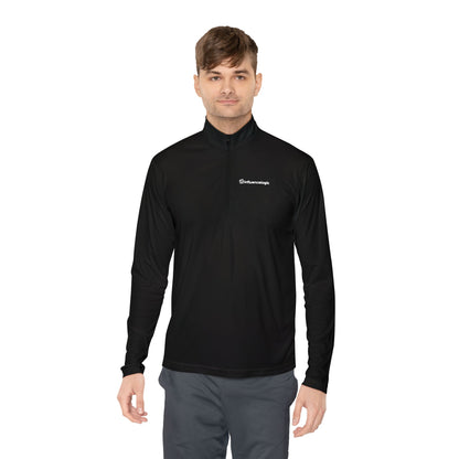 InfluenceLogic Unisex Quarter-Zip Pullover - White Logo