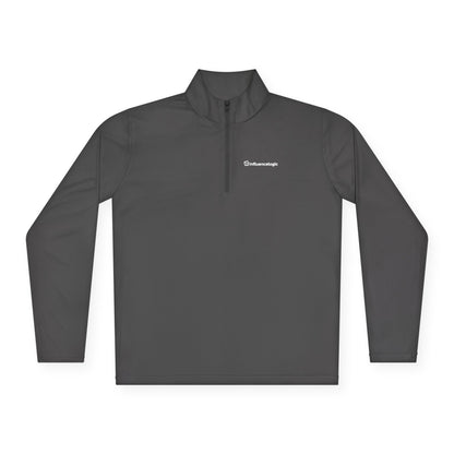 InfluenceLogic Unisex Quarter-Zip Pullover - White Logo