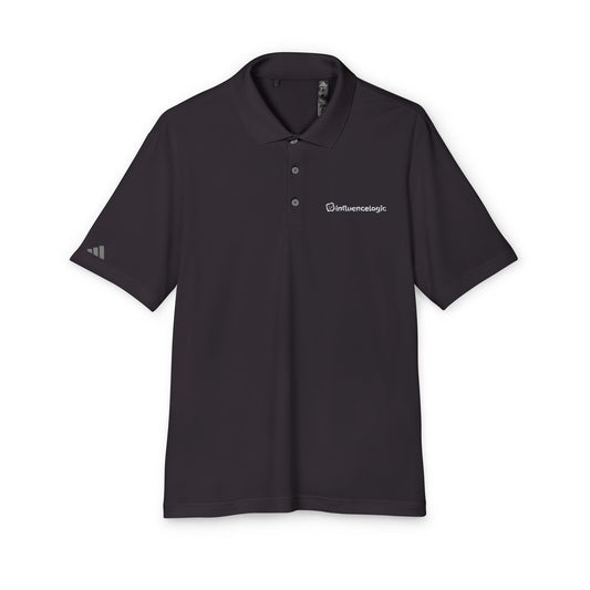 InfluenceLogic Black adidas Unisex Performance Polo (Embroidered)