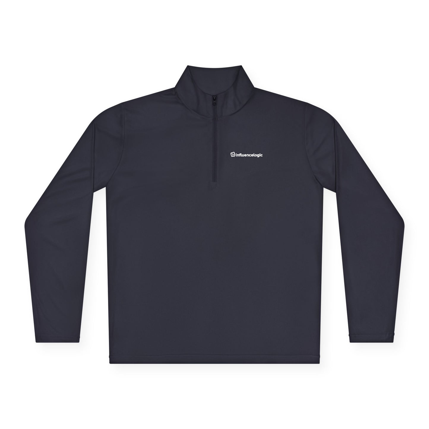 InfluenceLogic Unisex Quarter-Zip Pullover - White Logo