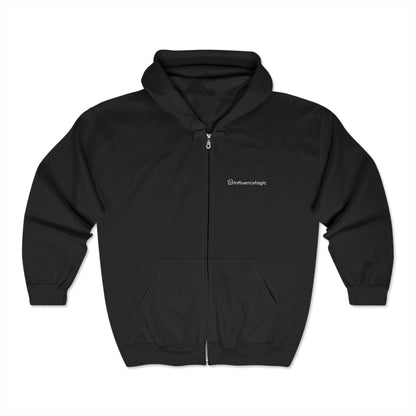 InfluenceLogic Black Unisex Heavy Blend™ Full Zip Hooded Sweatshirt
